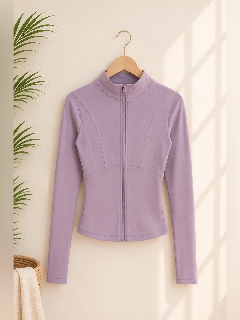 Lavender Zip-Up Jacket